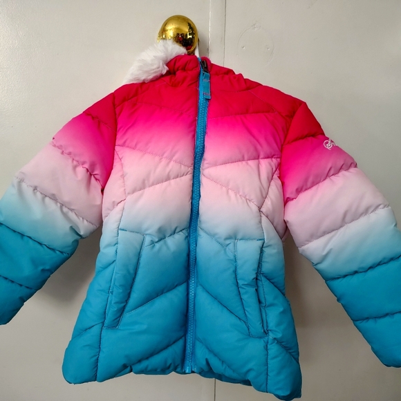 Snozu Other - Snozu 3T Pink Ombre Puffer Hooded Jacket